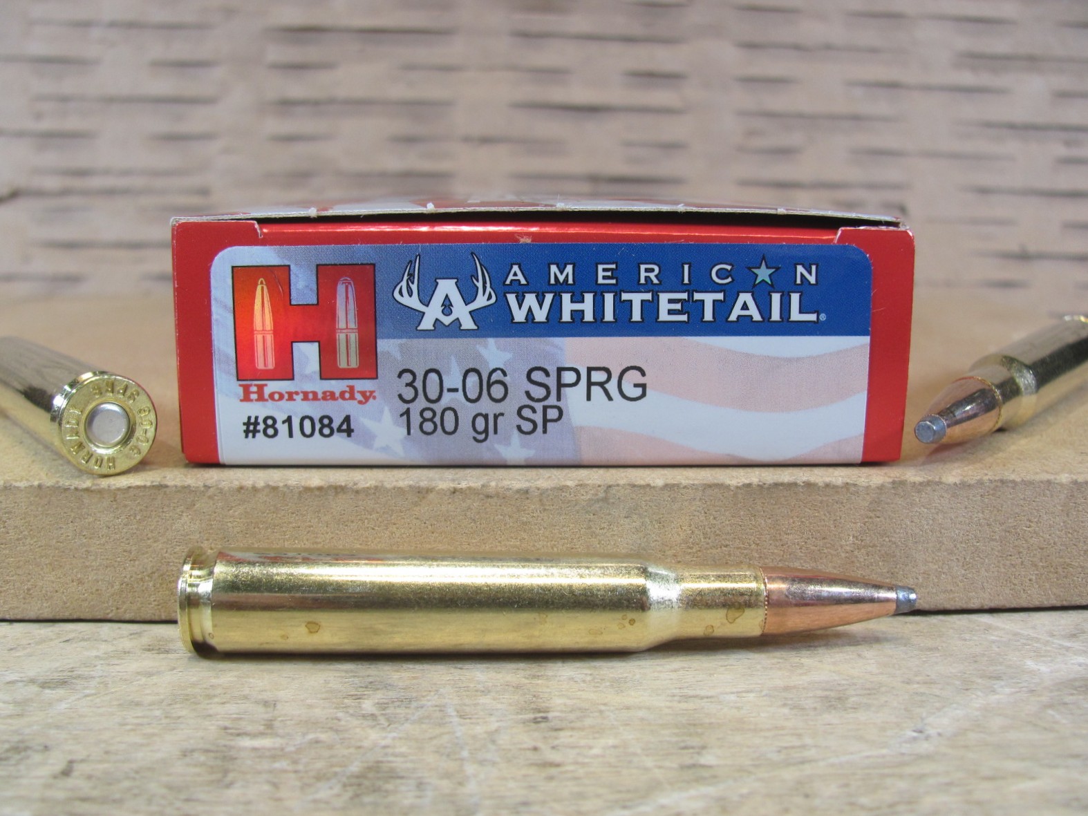 200 Round Case – 30-06 Sprg 180 Grain SP Hornady American Whitetail Ammo – 81084