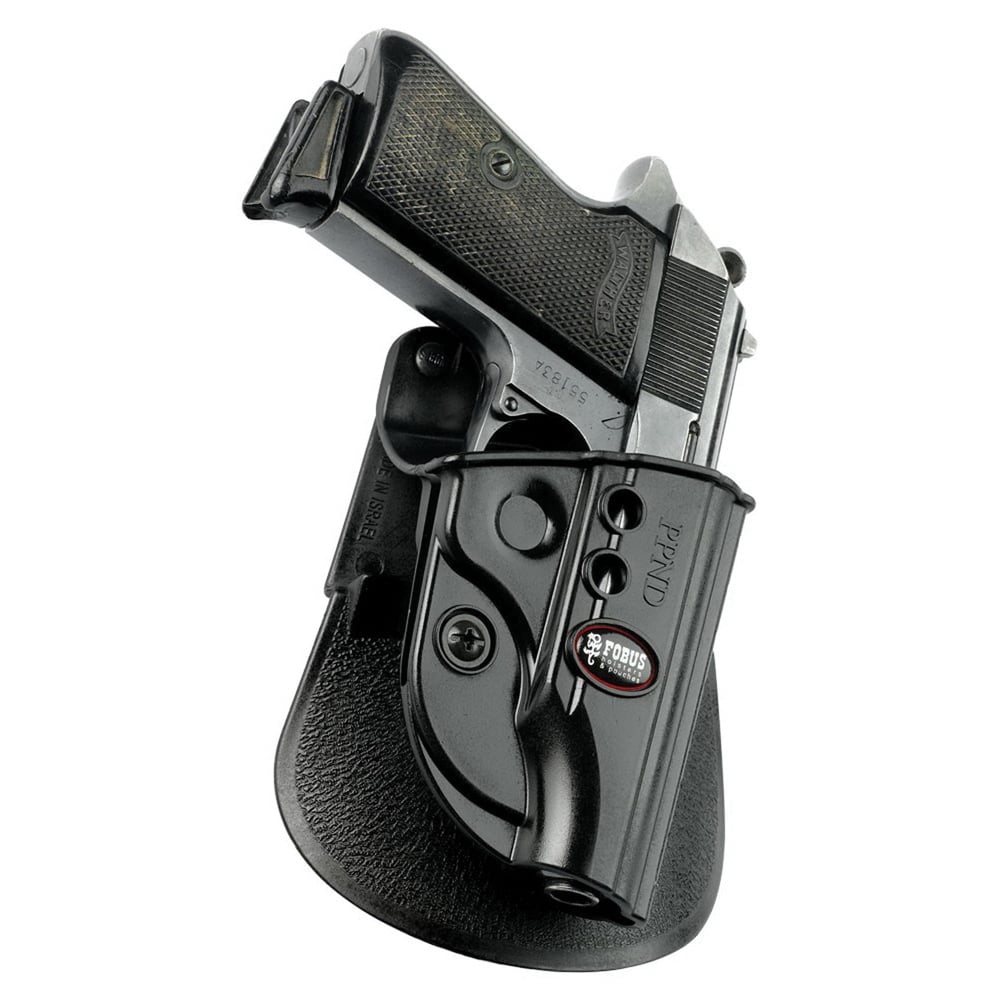 Fobus Evolution Right Hand Walther PPK/PPKS Holster, Smooth Black - PPKE2