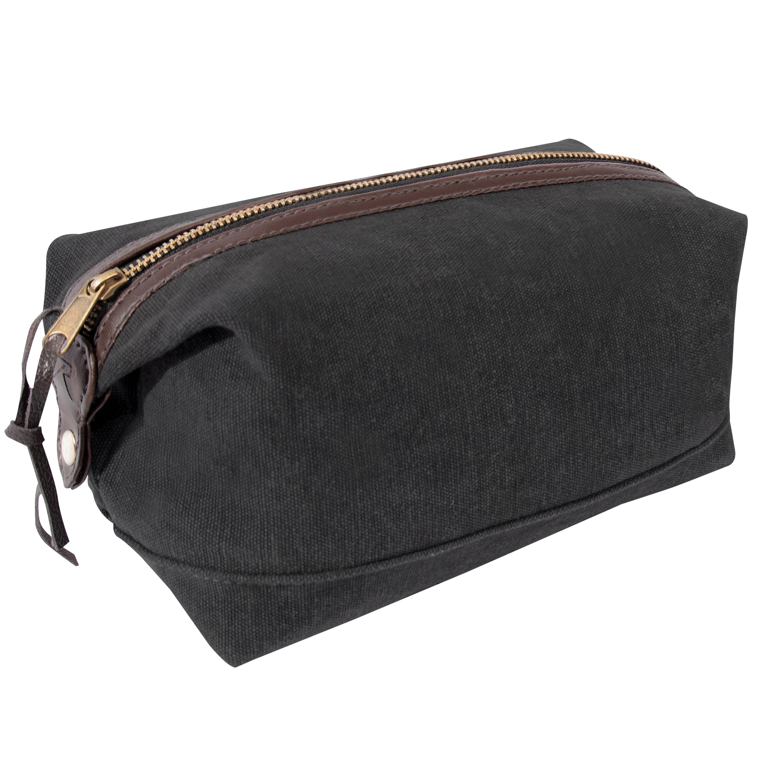 Rothco Canvas Leather Travel Kit - Charcoal Grey