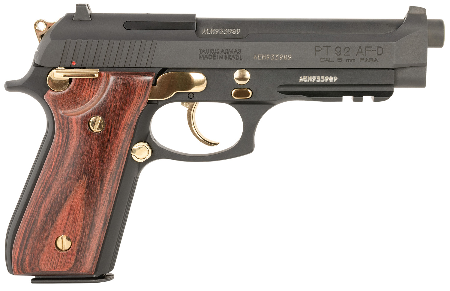 Taurus 92 Full Size 9mm Pistol - Stainless Gold