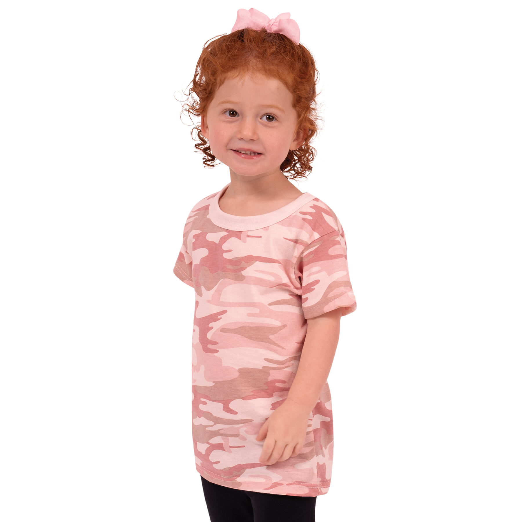 Rothco Kids Camo T-Shirt - Baby Pink Camo, Large