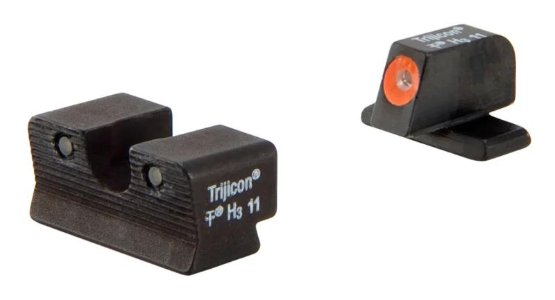 Trijicon 600752 HD Night Sights Green/Tritium Orange Outline Front Sight-Green Tritium Black Outline Rear Sight Springfield Armory XD-S/XD-E