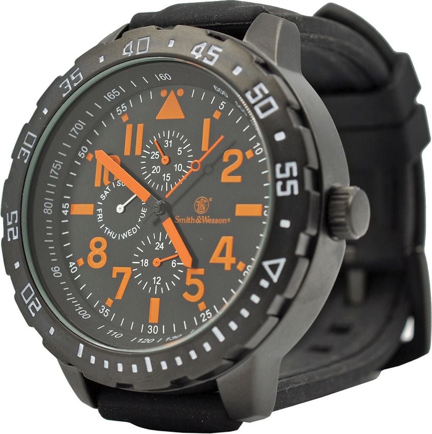 Smith & Wesson Calibrator Watch, Orange/Black