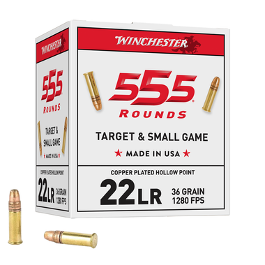 Winchester USA 22 LR 36 Grain Copper Plated Hollow Point (CPHP) Ammo