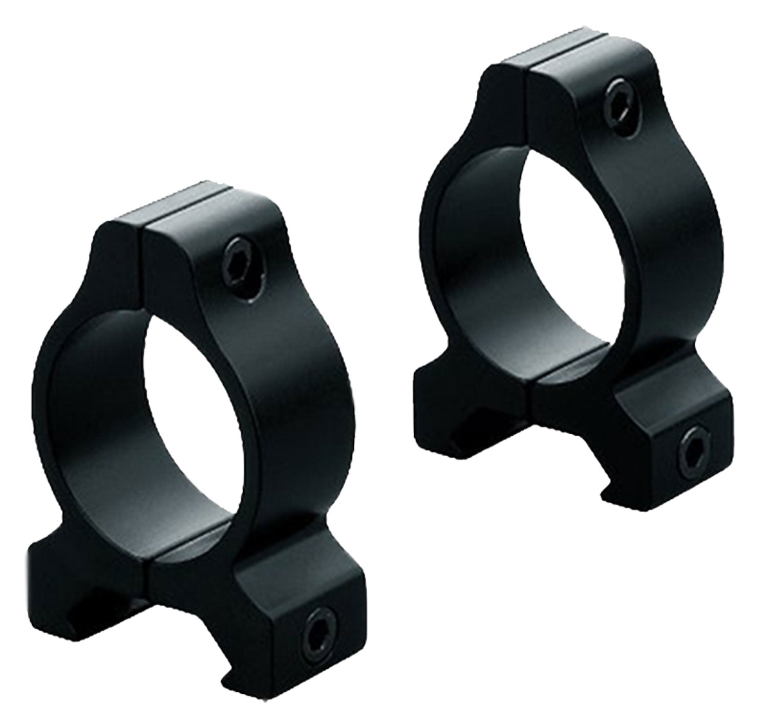 Leupold Rifleman 1" Medium Aircraft Grade Aluminum Vertical Split 2-Piece Scope Ring, Matte Black - 55850