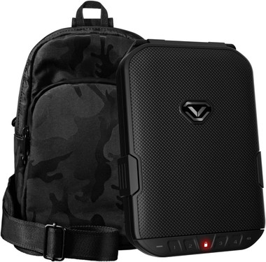 Vaultek LifePod 1.0 + TrekPack Secure Electronic Portable Gun Safe, Black