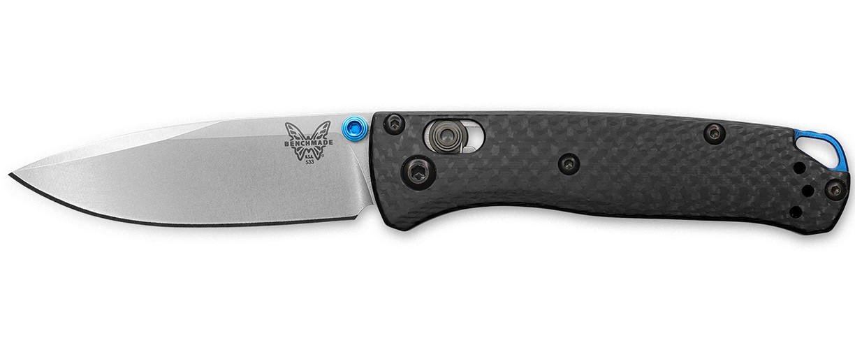 Benchmade Bugout Folding Drop Point Knife, Carbon Fiber - 535-3