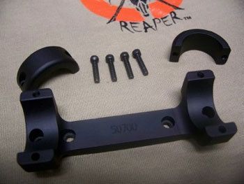 DNZ Products Game Reaper Scope Mount Winchester Model 70 Long Action 1 in Tube 0 MOA Medium Ring Black