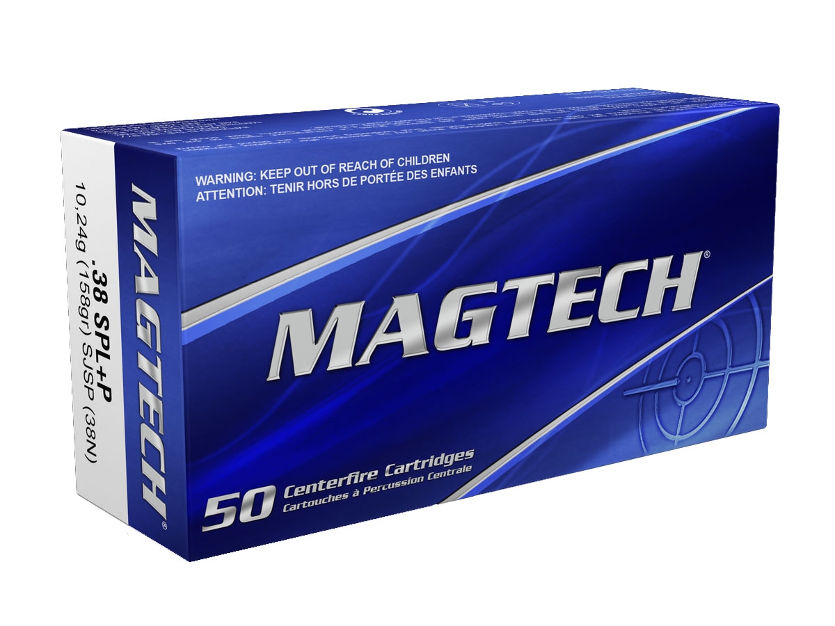 Magtech .38 Special 158gr SJSP Flat 50 Rounds Ammunition - 38N