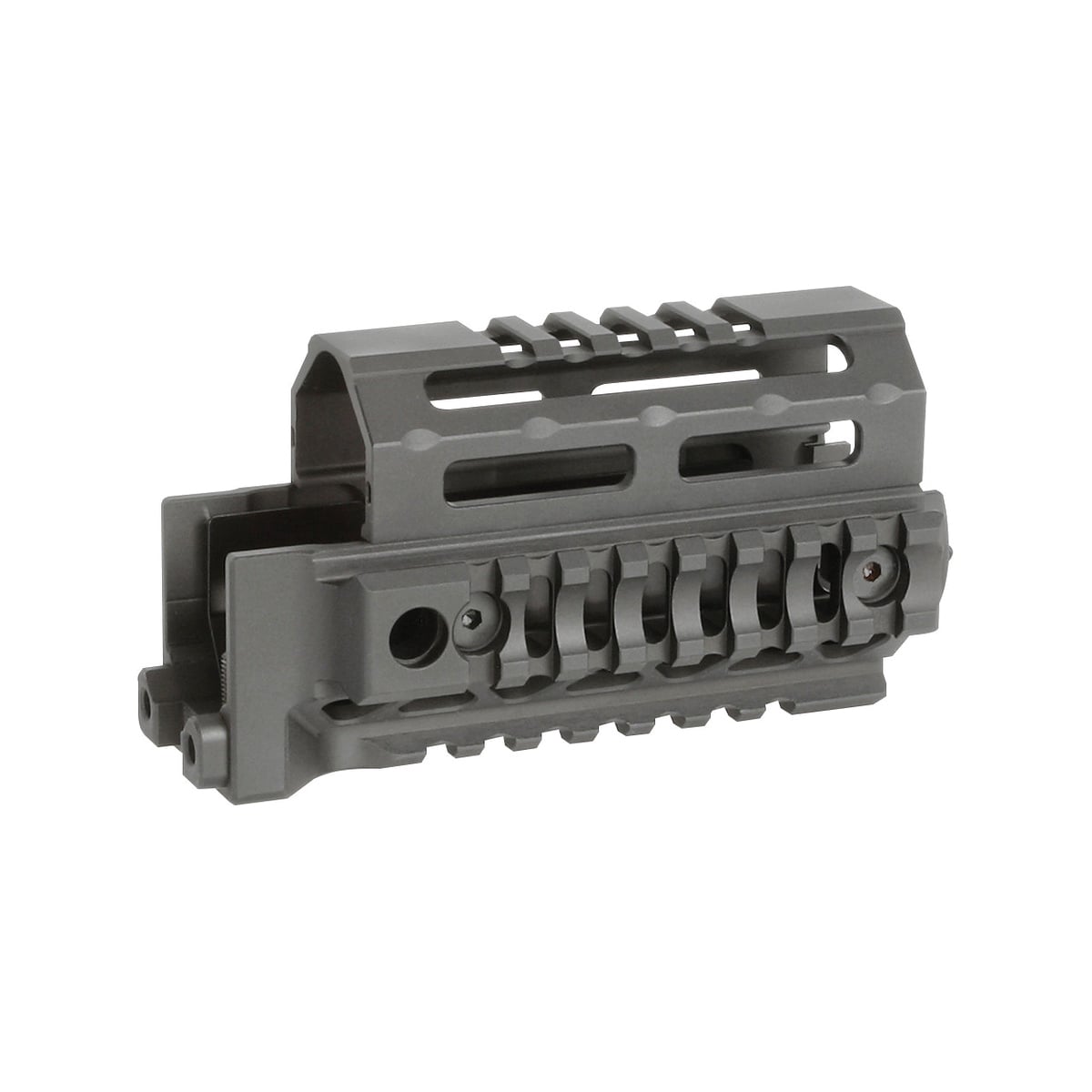 Midwest Industries AK Alpha Quad Rail Drop-In Handguard 4.63", Black