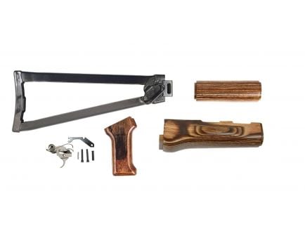 PSA AK Nutmeg Furniture Set and Folding Stock w/ PSA Custom AK-47 Enhanced Polished Nickel Boron Fire Control Group