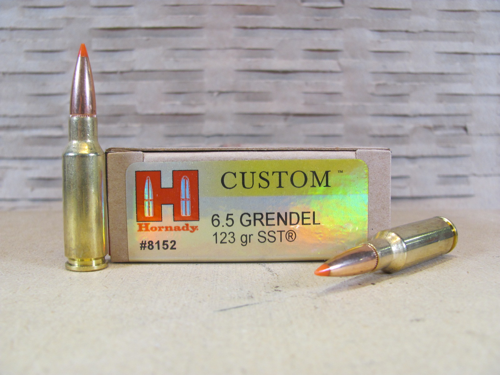 200 Round Case – 6.5 Grendel 123 Grain SST Hornady Custom Ammo – 8152