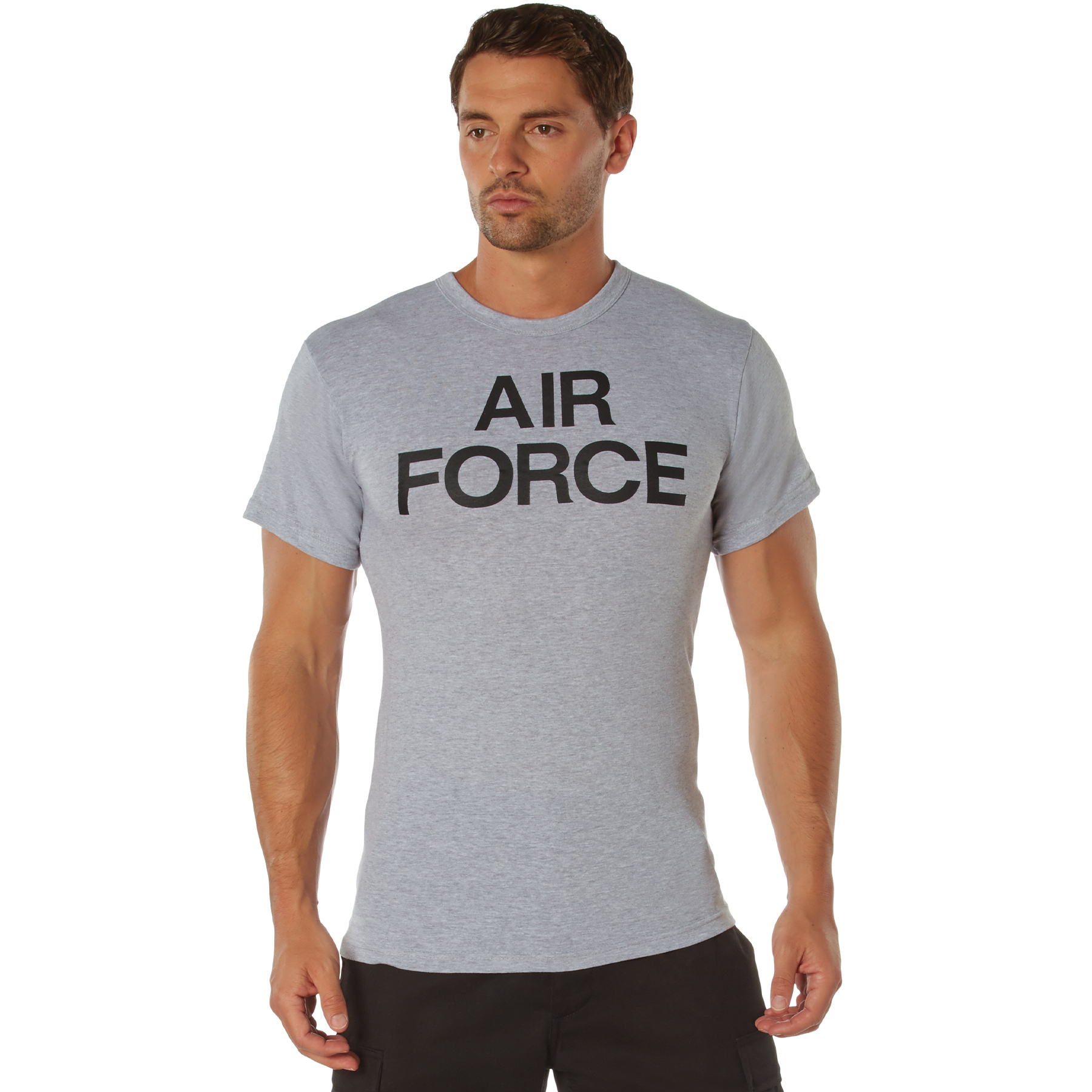 Rothco Grey Physical Training T-Shirt - Medium, Emblem Air Force
