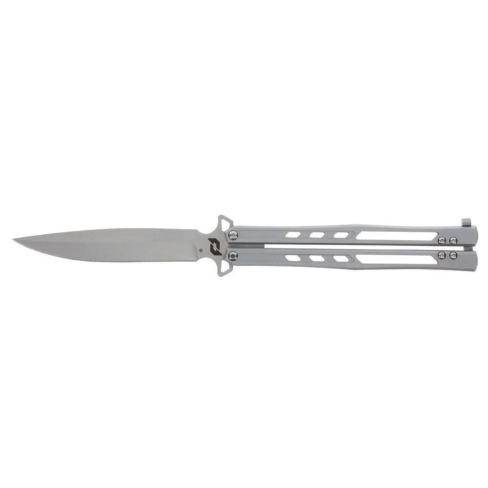 Schrade Alpha Class Alkymest Balisong Folding Knife Clip Point, Bead Blasted