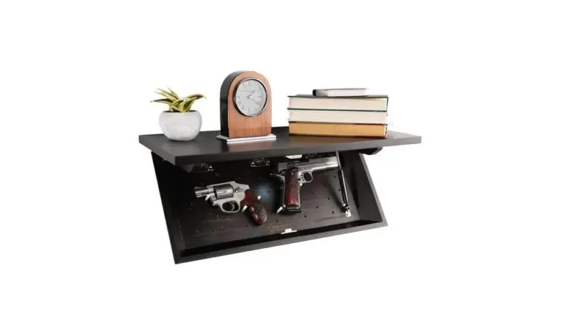 Lockdown In PlainSight Shelf -Walnut