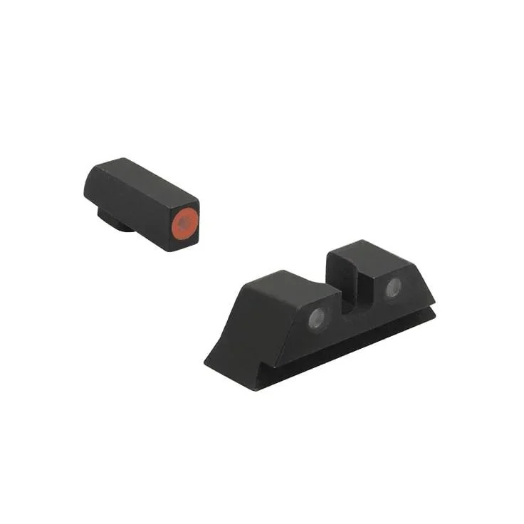 Meprolight Hyper Bright Extremely Bright Day Night Sight Green with Orange Front Green Rear for Glock