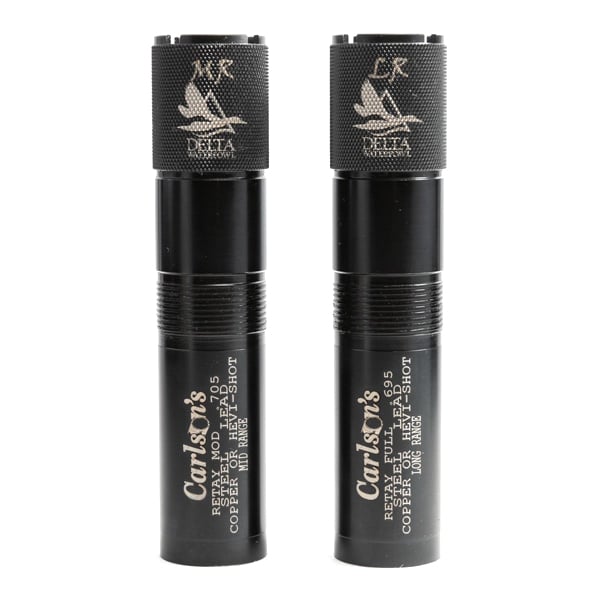 Carlson's Choke Tubes Delta 12 Gauge Mid Range Retay Extended Waterfowl Choke Tube, Blue - 07775