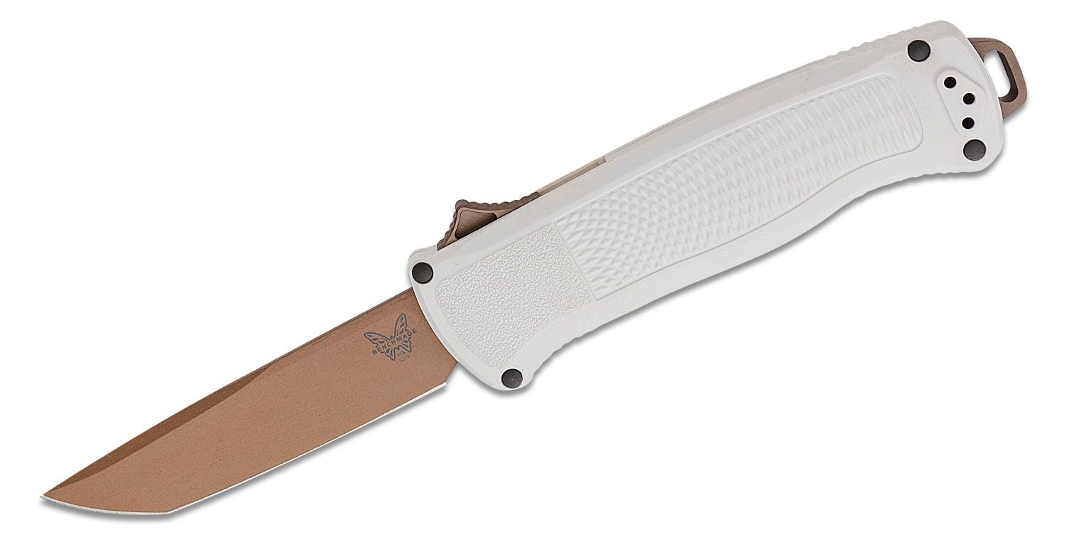 Benchmade Shootout OTF Tanto Knife, Cool Gray - 5370FE-02