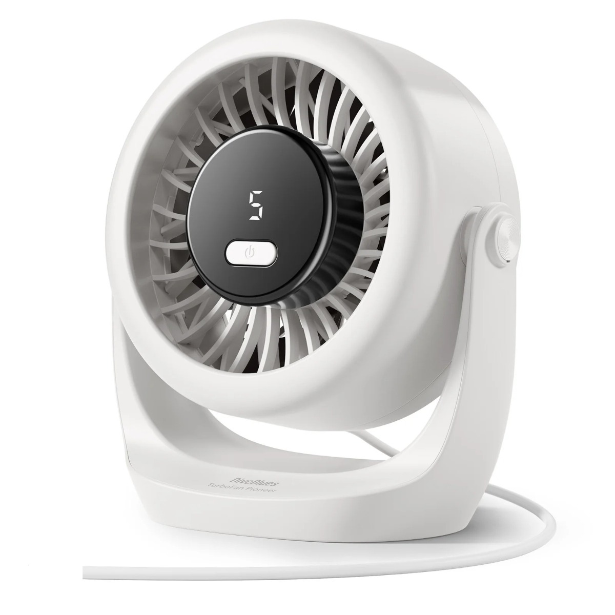 Diveblues Turbo Tabletop Fan, White -  D5001-WH