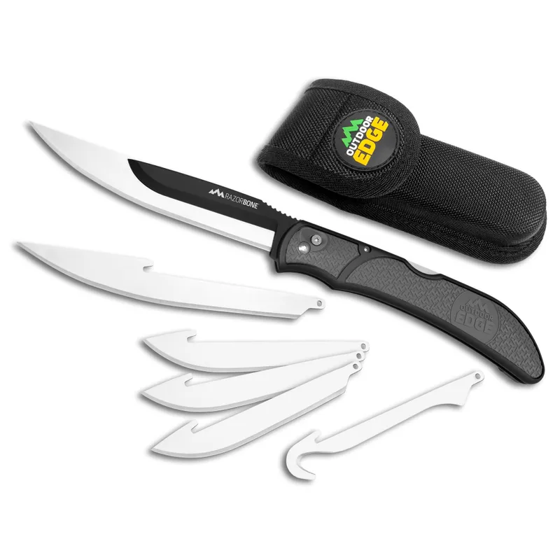 Outdoor Edge Razorwork 10.8" Knife, Black - RBY10C