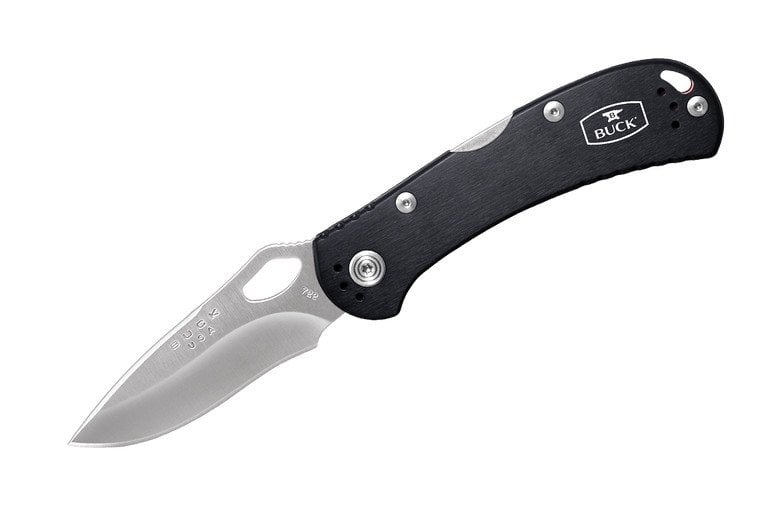 Buck 722 Spitfire Folding Drop Point Knife, Black - 0722BKS1-B