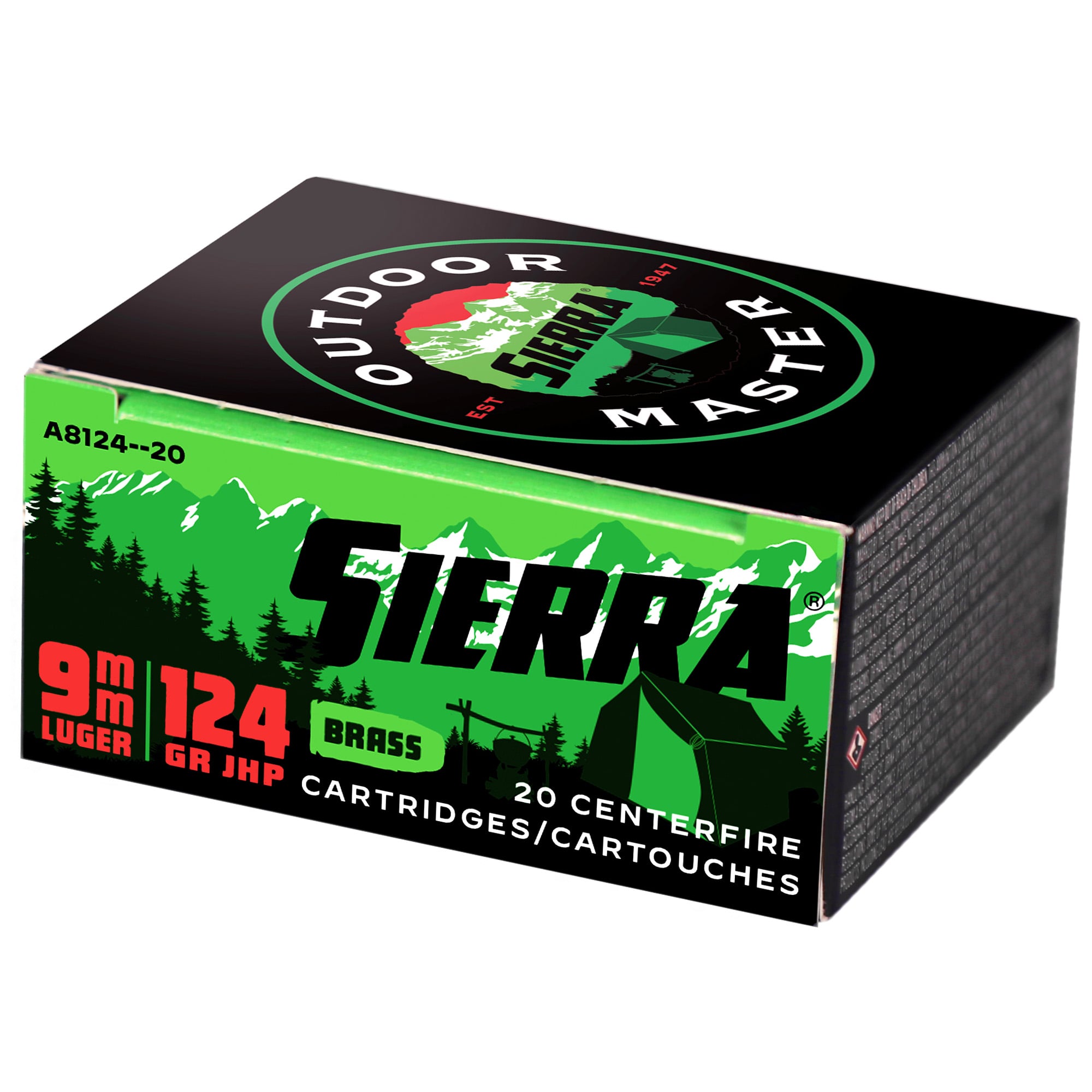Sierra Outdoor Master .40 S&W Ammunition, 20 Rounds JHP 180Gr - A846028