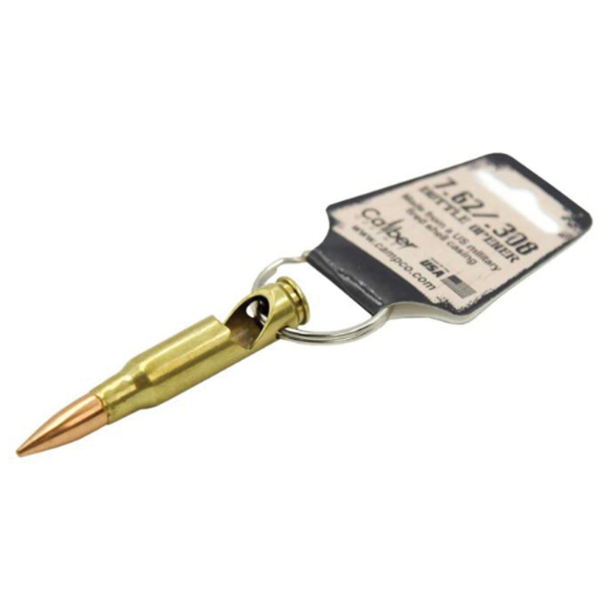 Caliber Gourmet Bottle Opener Keychain Display, Gold