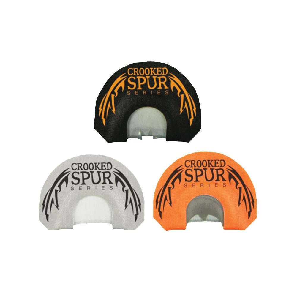 FoxPro Crooked Spur Combo Pack Turkey Mouth Game Call Combo, Black/Orange/White