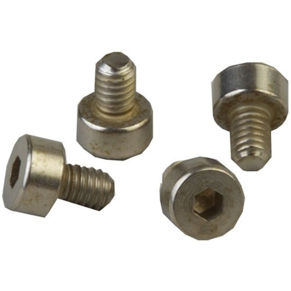Brownells 4-Pack Hex Grip Screw #6-40 x 0.33" Fits Ruger Mark I/Ruger Mark II, Nickel
