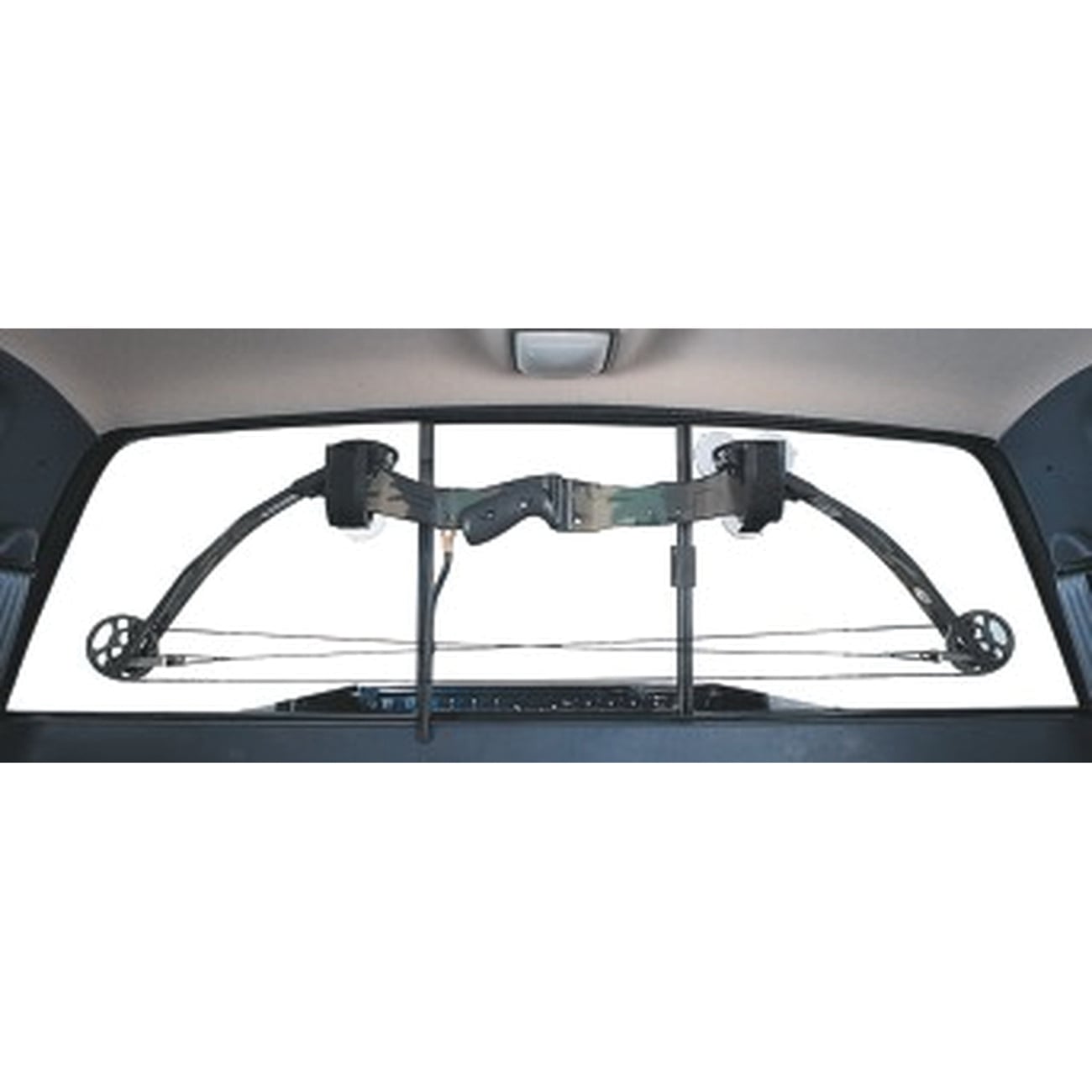 Rugged Gear Black Metal Single Hook Suction Cup Gun Holder, Universal - 10010