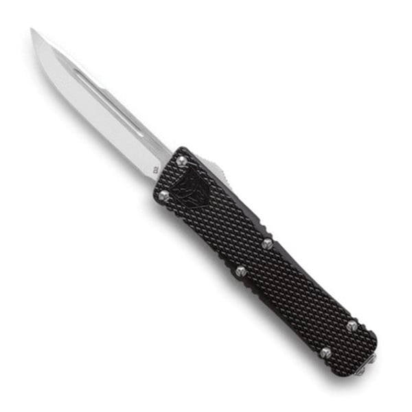 CobraTec Knives Mini Mamba Knurled Drop Point Knife, 2.25", Black - MKMDNS