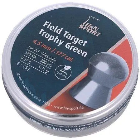 H Field Target Trophy Green .177 cal. lead-free- per 300
