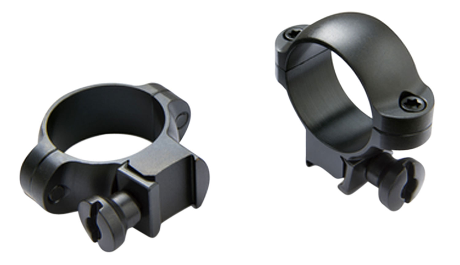 Burris Rimfire Deluxe .22 Cal 1" High Steel 2-Piece Scope Ring, Matte Black - 420076