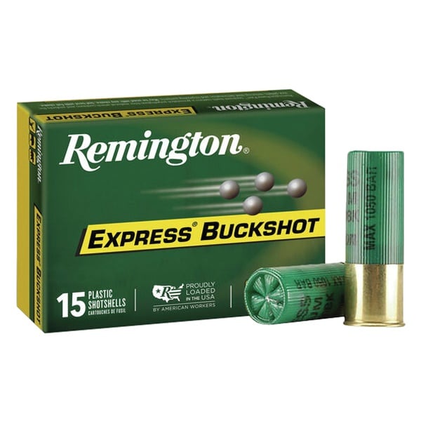 Remington Express Buckshot Shotgun Ammo 12 ga 2-3/4 in #00 Buck 1325 fps 15/ct - No Credit Card Fees - Low, flat rate shipping