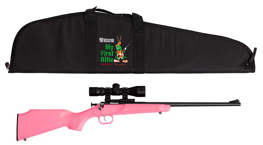 KSA Crickett .22 LR Pink Rifle Package with Scope