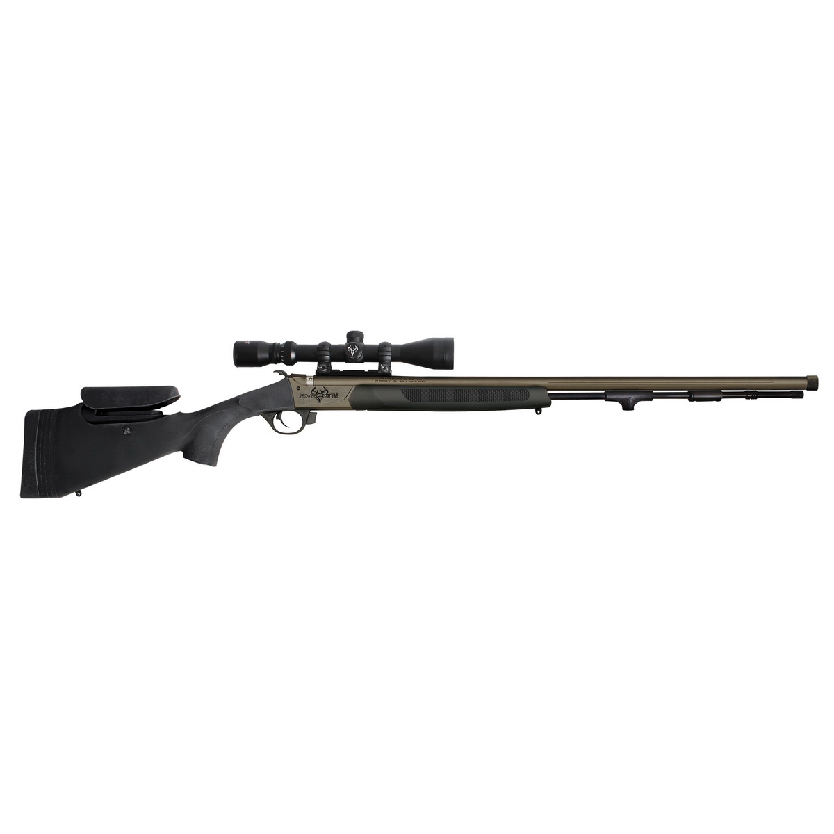 Traditions Pursuit XT Pro .50 Cal Single Shot Rifle - Black Finish for Precision and Reliability in Every Shot - R53-74660450