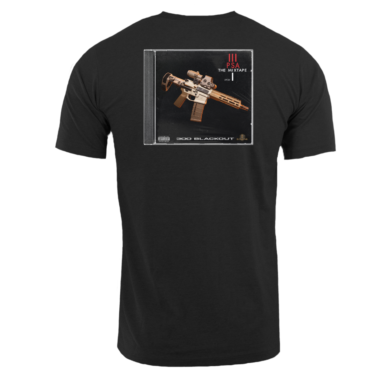 PSA The Mixtape Durasoft SS Tee, Jet Black - Medium