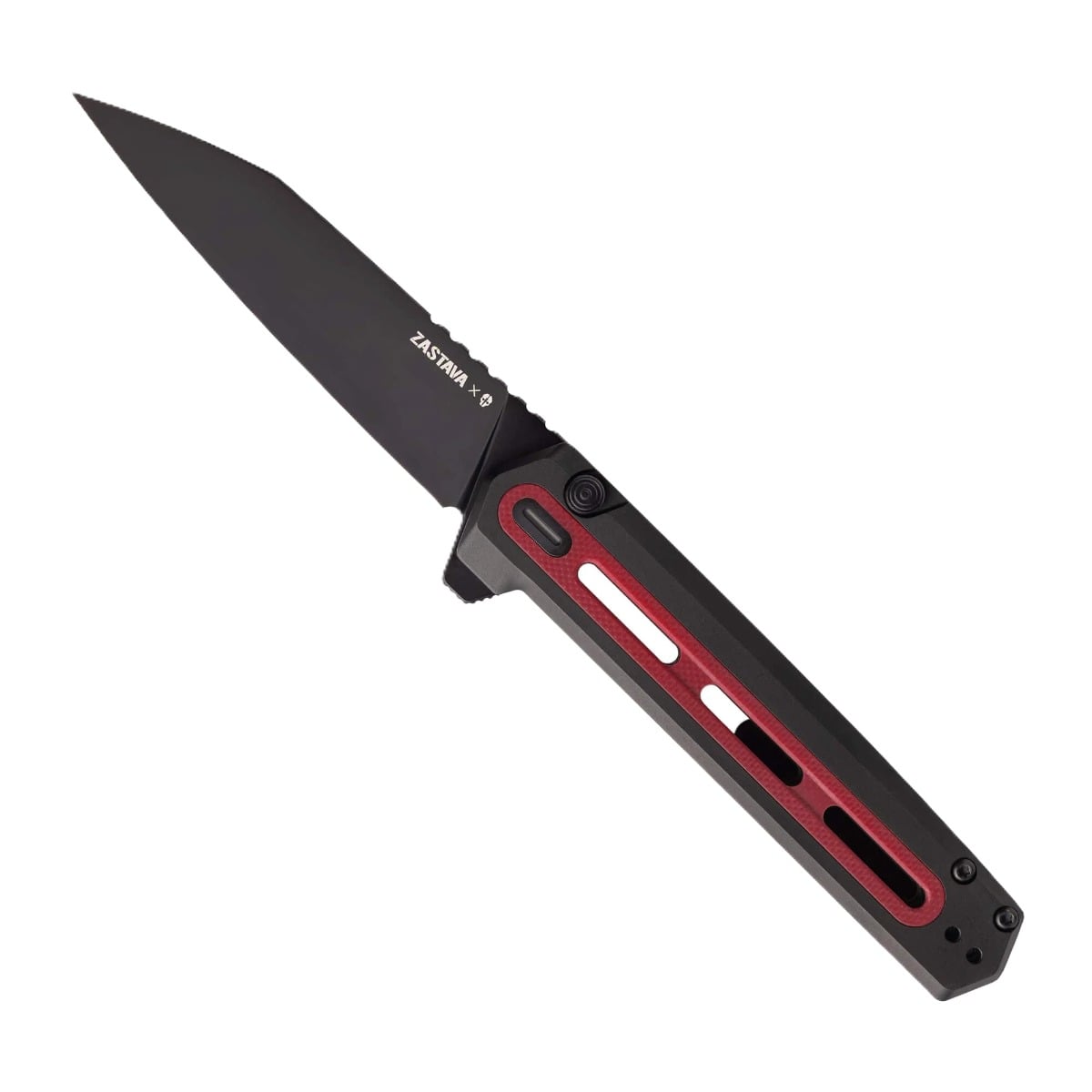 Tekto Knives F4 Echo Folding Knife, Black/Red