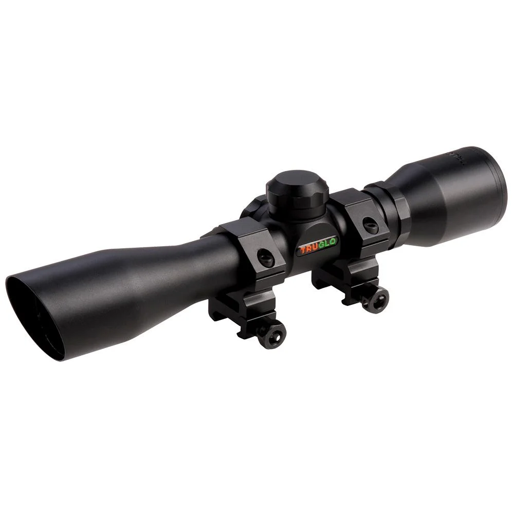 Truglo Compact Rimfire Shotgun Rifle Scope - 4x32mm Diamond Ballistic 22.5' 5" Black