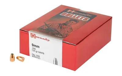 Hornady HAP 9MM .356 125GR 500CT