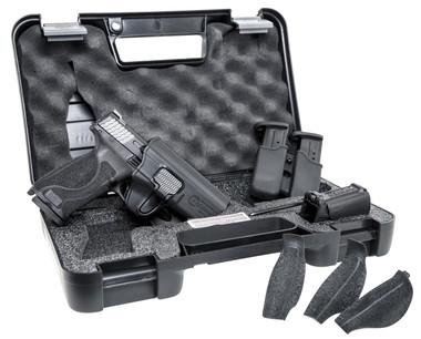 Smith  Wesson 11765 MP M2.0 Carry  Range Kit Striker Fire 9mm Luger 4.25 Barrel 171 Black Polymer Frame With Picatinny Acc. Rail Black Armornite Stainless Steel Slide  No Manual Safety