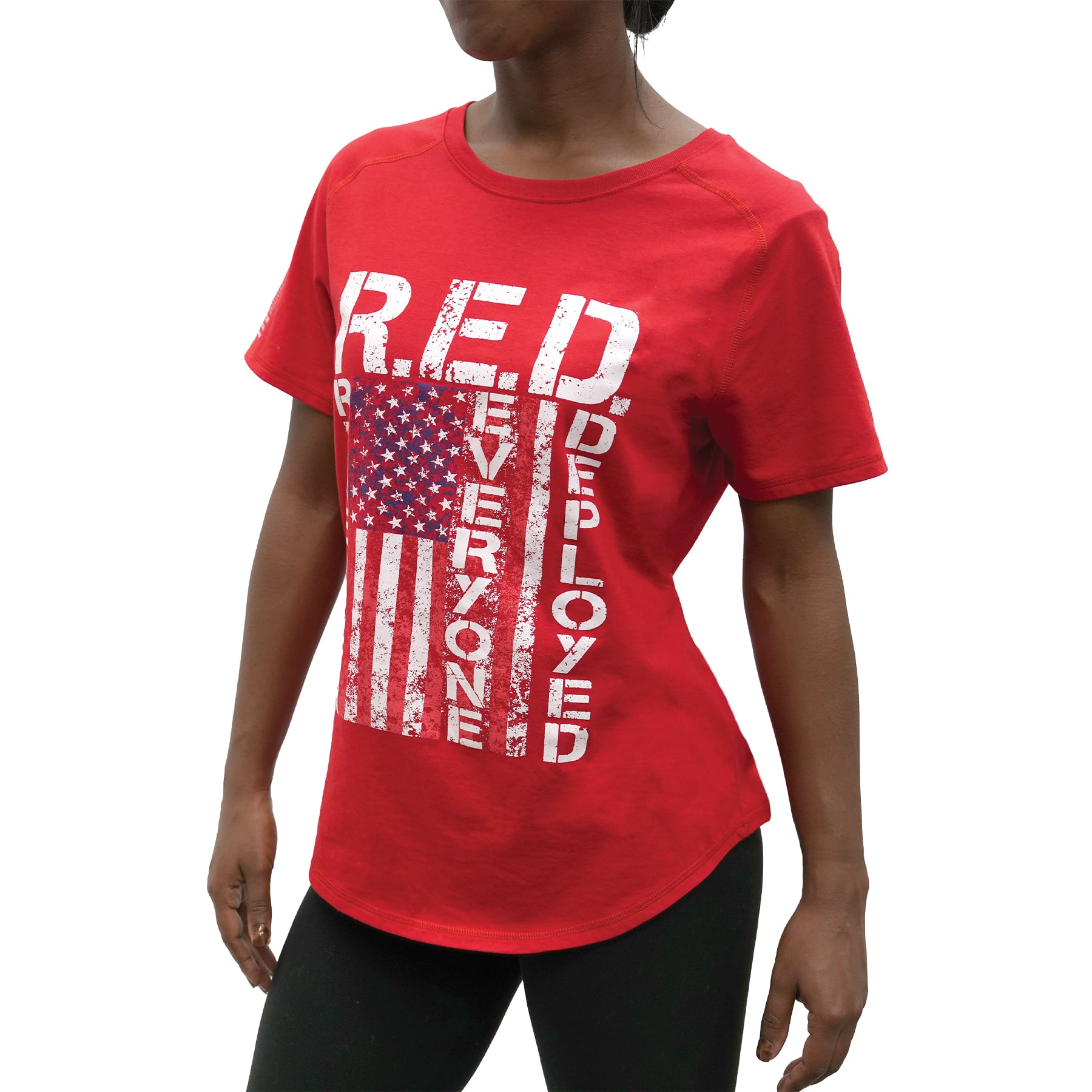 Rothco Womens R.E.D. Remember Everyone Deployed T-Shirt - Red, X-Large