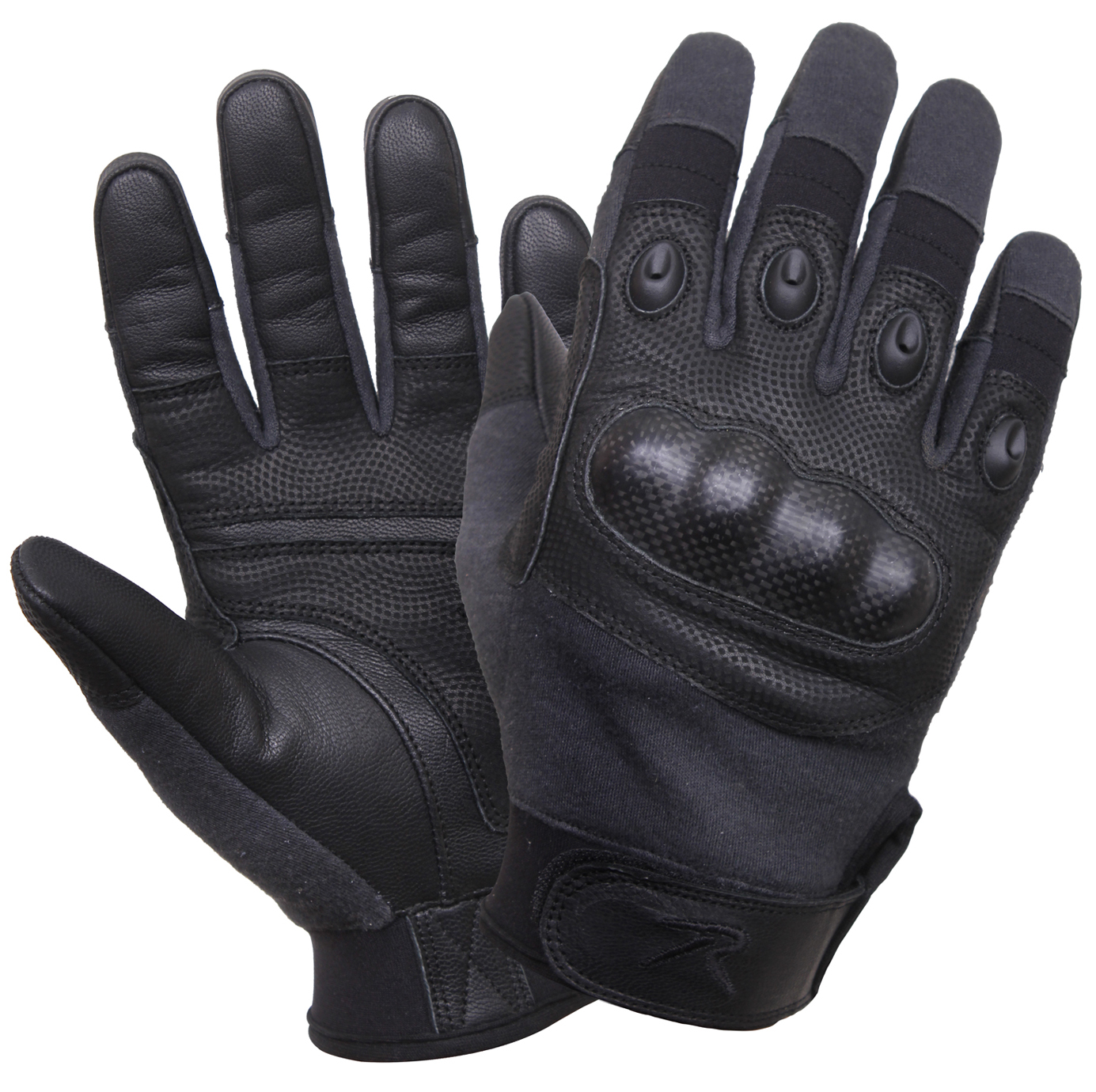 Rothco Carbon Fiber Hard Knuckle Cut-Fire Resistant Gloves - Black, 2X-Large