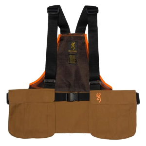 Browning-Clothing Browning Upland Strap Vest Tan/Blaze ONESIZE Fits Most
