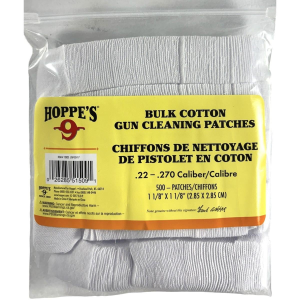 Hoppe-S Hoppes .22-.270 Cal Gun Cleaning Patches 1-1/8" 500/ct