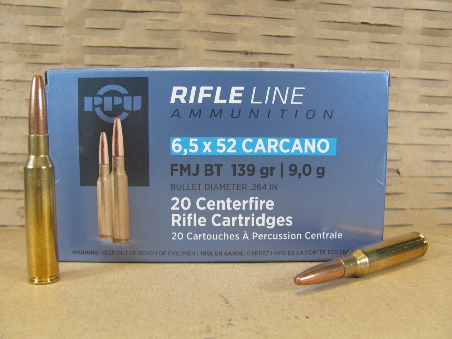 200 Round Case – 6.5×52 Carcano 139 Grain FMJ BT Ammo Made By Prvi Partizan – PP6CF