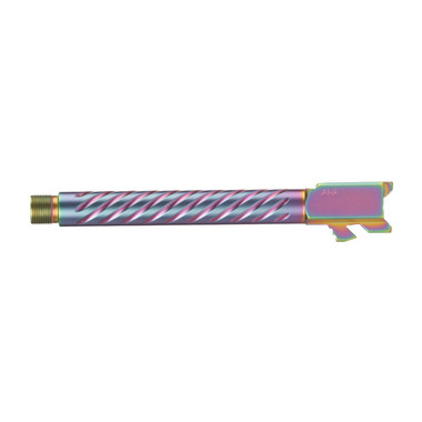 Ballistic Advantage 9mm Glock 34 Gen 5 PVD Iridescent Threaded Spiral Fluting Barrel