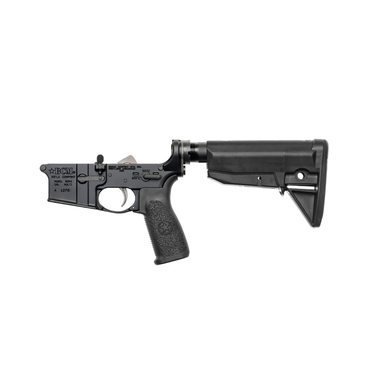 Bravo Company Lower Assembly w/MK2RMS-M1T Recoil Migration/Mod 0 Stock 5.56x45mm, Black