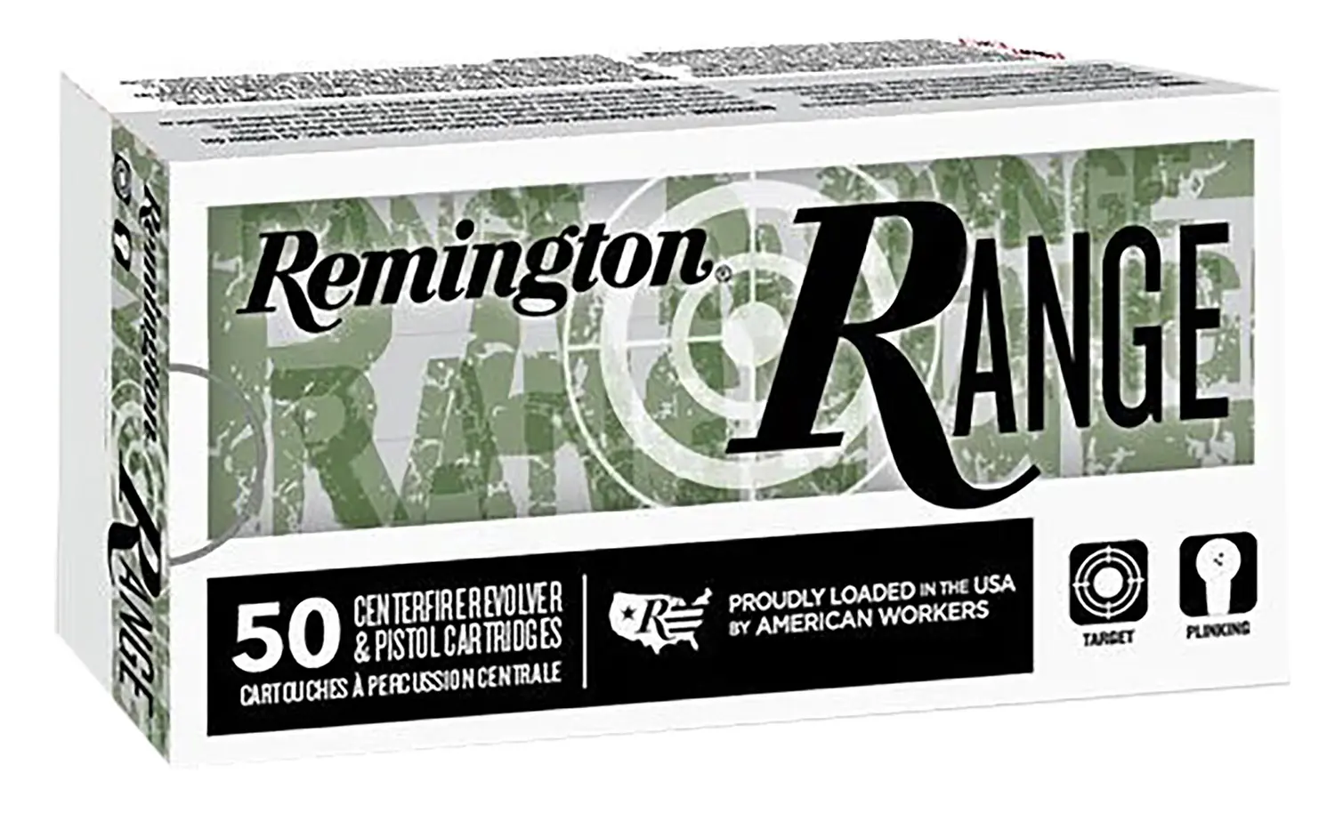 Remington Ammunition R27781 Range 40S 180gr Full Metal Jacket 50 Per Box/20 Case