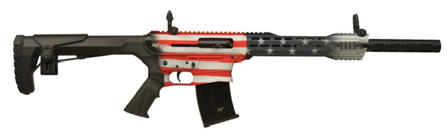 GForce GF25 12GA Semi-Auto Shotgun - American Flag Cerakote